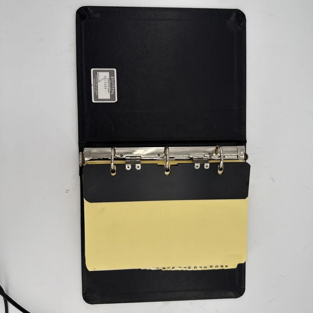 Vtg 3 Ring‎ Loose Leaf Binder Stationary Aico Hard Cover Ledger Book NOS